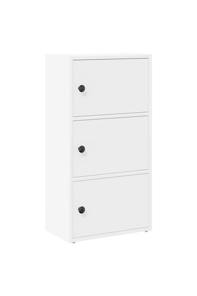 vidaxl Bibliotecă, alb, 40x24x77 cm, lemn prelucrat