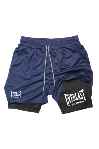 Choice M photo color Men's compression gym shorts, EVERLAST printed sports pa...