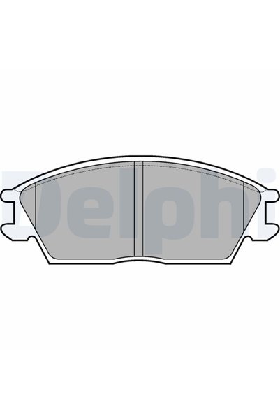 DELPHİ Σετ τακακιών φρένων, δισκόφρενο LP704