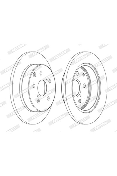 FERODO Спирачен диск DDF1846C