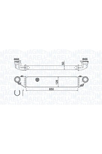 MAGNETI MARELLI Intercooler, compresor 351319204280