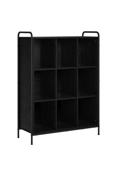 vidaxl Dulap pentru cărți 57 x 33 x 111 cm Lemn prelucrat Stejar Negru