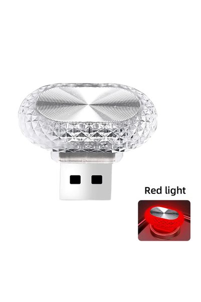 Choice 1PC Red 1/2pcs Car Interior Light LED Ambient Light Mini USB Decoratio...