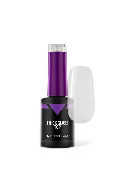 Perfect Nails Top Gel Gros și Lucios - Top Gel fără degresare 8 ml