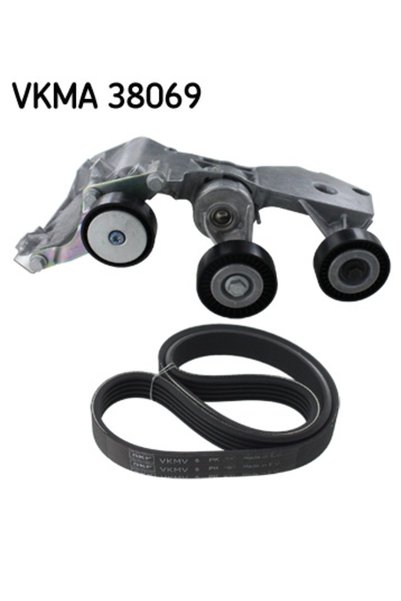 SKF Set curea transmisie cu caneluri VKMA 38069