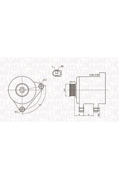 MAGNETI MARELLI Генератор / алтернатор 063731782010