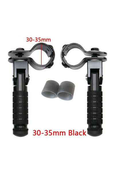 Choice Big black 22-27/30-35mm Clamp CNC Aluminum Motorcycle Part Universal P...