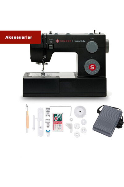 SİNGER HD4432 Heavy Duty 32 Dikiş Desenli, Güçlü Motorlu Dikiş Makinesi – 7 Paket İğne Hediyeli