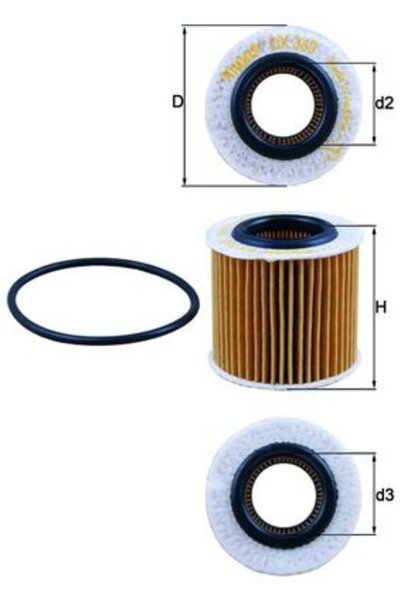 MAHLE Φίλτρο λαδιού OX 360D