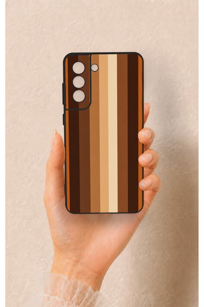 Vip Case Samsung-S21Fe Compatible Autumn Lines Patterned Silicone Case