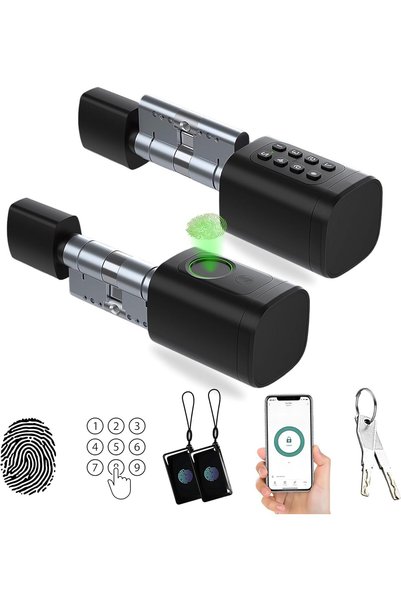 Generic Smart Door Lock, 5 in 1 unlock, 3 Batteries Included, Waterproof Fing...