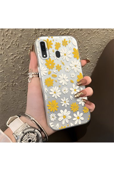CHICASELUX Spring Daisy Print Case Compatible with Samsung Galaxy A30/A20, Du...