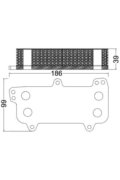 MAHLE Маслен охладител, двигателно масло CLC 187 000S