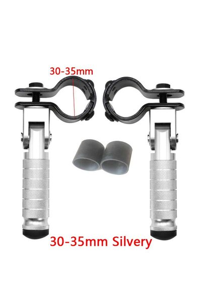 Choice Big silvery 22-27/30-35mm Clamp CNC Aluminum Motorcycle Part Universal...