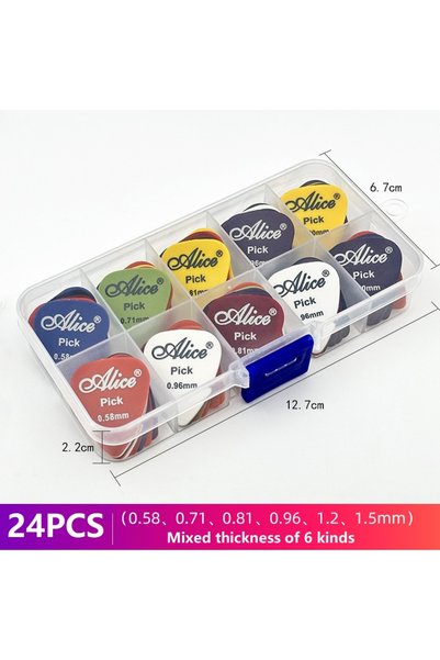 Choice 24PCS 6/12/20/24PCS Plectrums Guitar Mix Electric Guitar Picks Soach P...