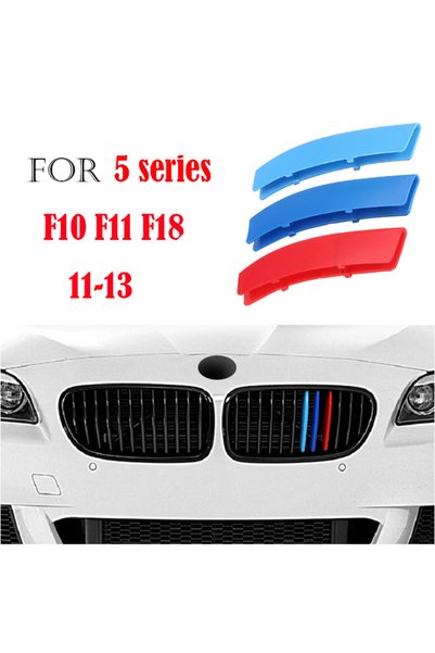 Choice F10 F11 F18 11-13 3PCS M Performance Car Racing Grille Strip Trim Clip...