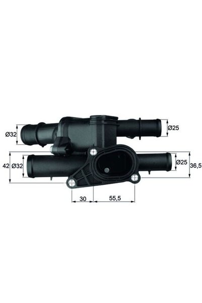 MAHLE Термостат, охладителна течност TM 1 105
