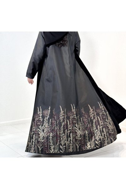 lubas store عبايه مخمل مع تفته من الخلف