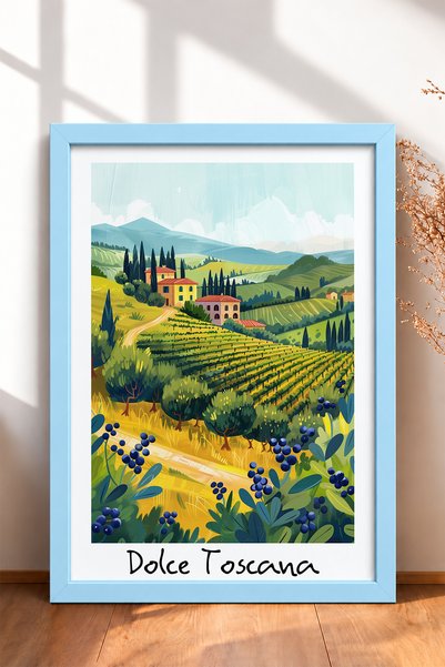 HOMEPACK Dolce Toscana, Slike sa motivima vinove loze i vrbe, Uramljena umetn...
