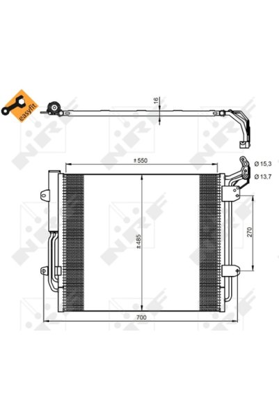 NRF Συμπυκνωτής, κλιματισμός 350054