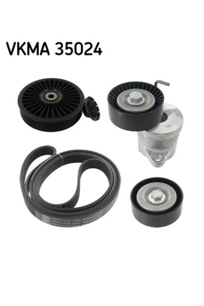 SKF Set curea transmisie cu caneluri VKMA 35024