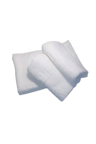 OEM Σετ 3 πετσετών ποδιών, λευκές, 50x 70 εκ., 100% βαμβάκι 800 GSM