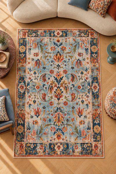 Rugs Modern Halı Eta Vintage Antique Traditional Patterned Woven Base Carpet ...