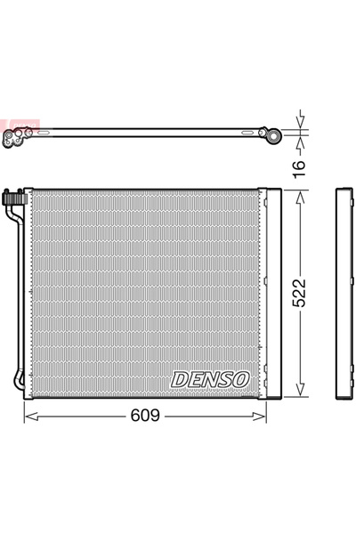 DENSO Condensator, climatizare DCN05034