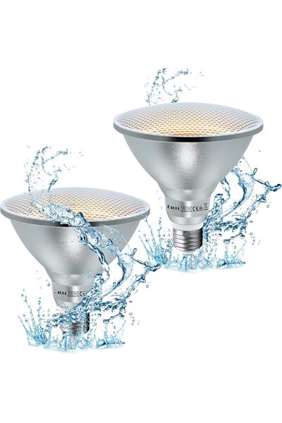 XELA EACLL E27 PAR38 LED Alb Cald 18 W, înlocuiește becul halogen de 120 W, P...