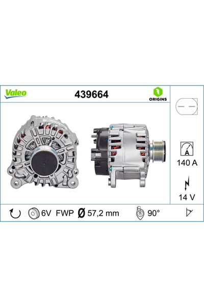 VALEO Γεννήτρια / εναλλάκτης 439664