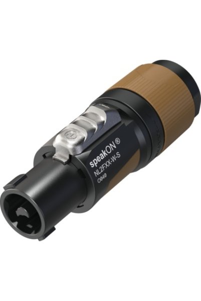 NEUTRIK Conector speakON NL2FXX-W-S 2 poli, 37A, blocare prin răsucire