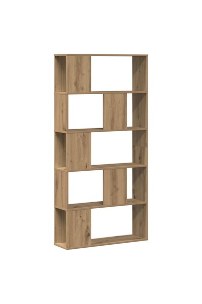 vidaxl Bibliotecă 5 niveluri stejar artizanal 80,5x23,5x162,5 cm lemn