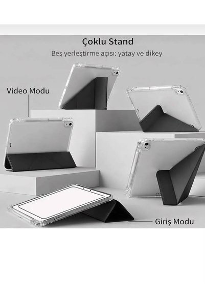 Alfa MEC Xiaomi Redmi Pad SE 11 İnç Uyumlu Mika Mars Kalem Bölmeli Modlu Kılıf