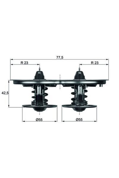 MAHLE Термостат, охладителна течност TX 32 85D