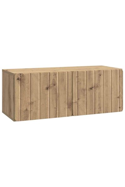 vidaxl Oglindă TV montată pe perete 78,5 x 31 x 30 cm Stejar Artizanal