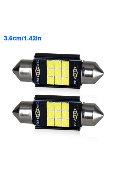 Choice 2PCS 36MM Powerful Bright Festoon LED 31/36/39/41MM Super White 3030 9...