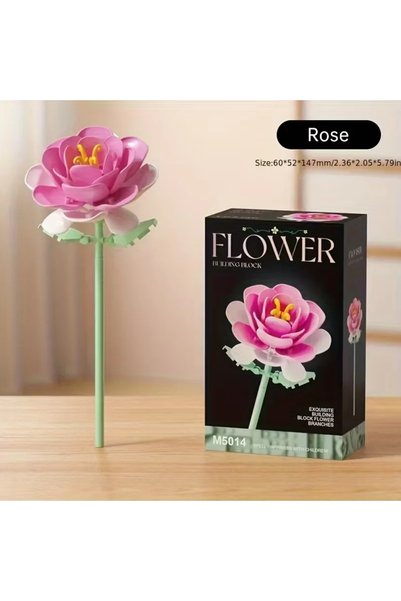 Choice 5014 DIY Bouquet Building Blocks Single Flower Plastic Toys Small Part...