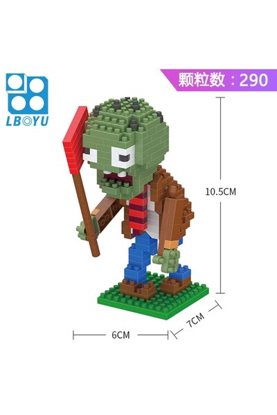 Choice No box Plants VS Zombies Blocks Small Cartoon Mini Building Block Peas...