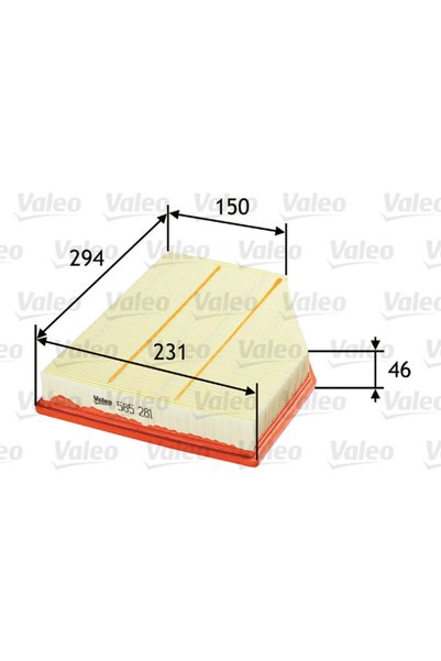 VALEO Въздушен филтър 585281