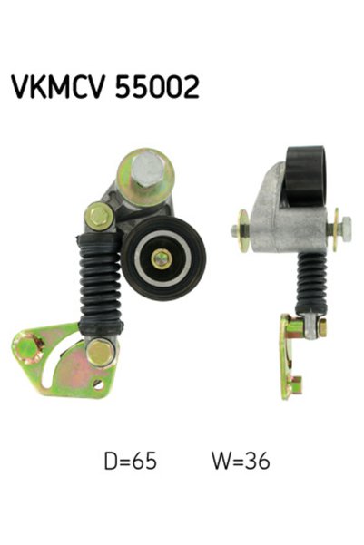 SKF Intinzator curea, curea distributie VKMCV 55002