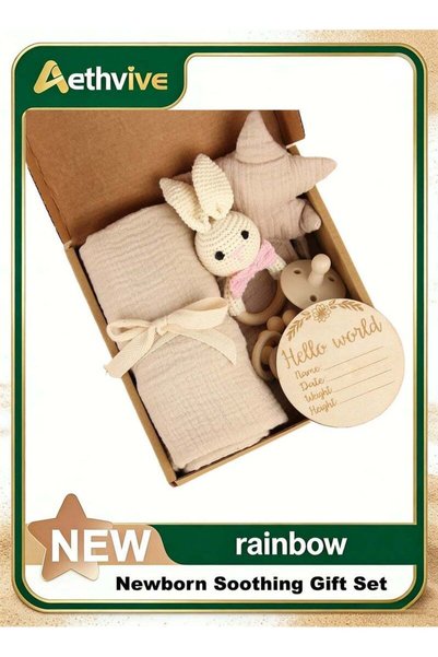 Aethvive Baby Gift Set for Newborn, for Girls & Boys - 6 PCS Newborn Baby Ess...