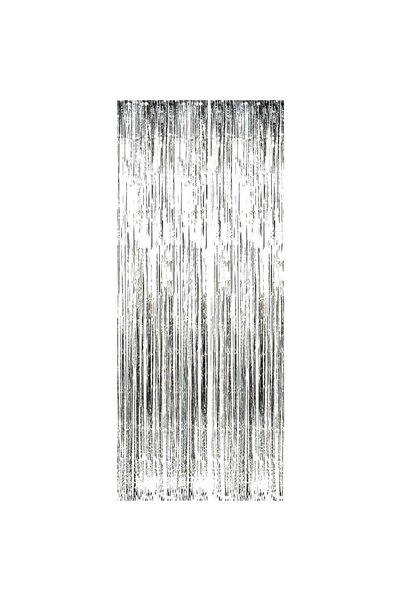 Evolium Περσίδωτη κουρτίνα, μέγεθος 100x200 εκ., ασημί, evolium, μοντέλο διακ...