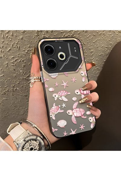 CHICASELUX غطاء سيليكون بتصميم لطيف، متوافق مع هواتف Tecno Pova 6/Pova 6 Pro ...