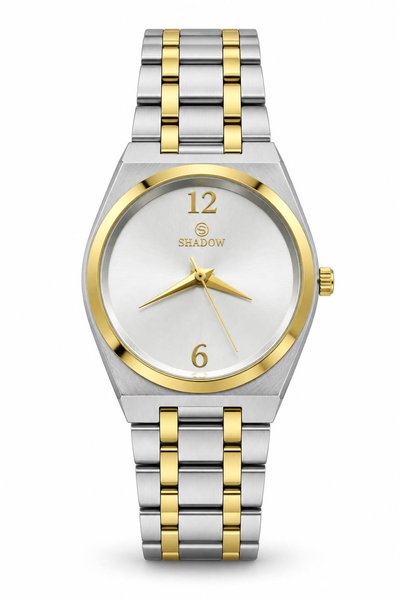 SHADOW REGALIA SD1447 Men's Analog Quartz Watch, Two-Tone Stainless Steel Bra...