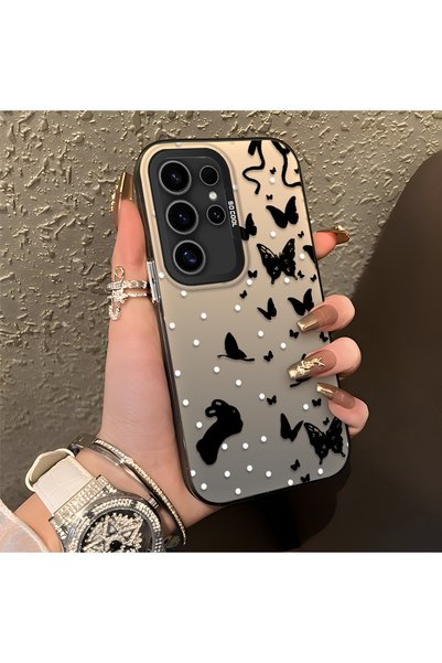 CHICASELUX غطاء لهاتف Samsung Galaxy S24 Ultra، بتصميم يجمع بين النقاط والرسو...