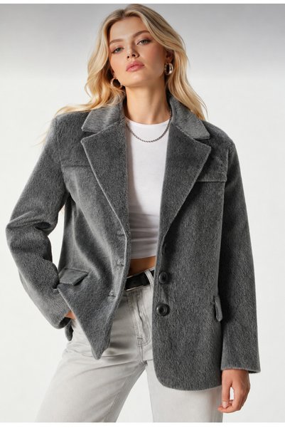 Generic Brand Women's Lined Faux Fur Jacket