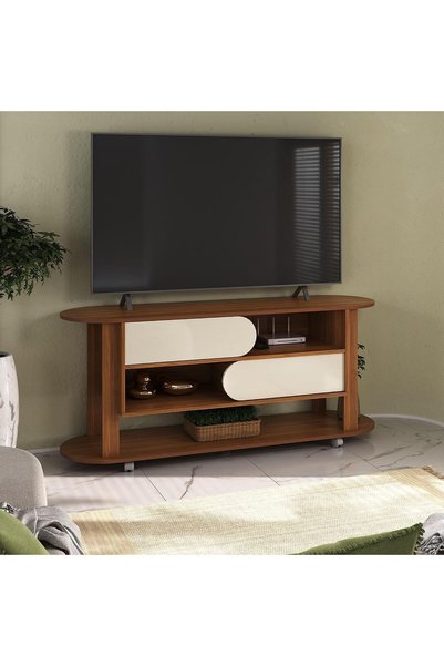 Generic Pilati Mundi TV Stand with 2 Drawers, 150 cm x 40 x cm x 65 cm Size, ...