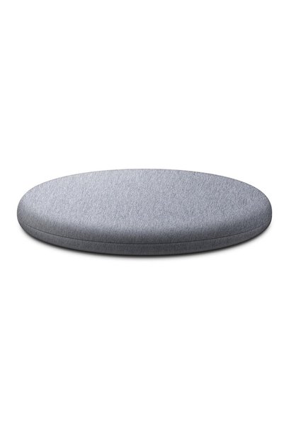 Noonedibs 30 cm; Pernă rotundă gri deschis din spumă cu memorie, husă de scau...