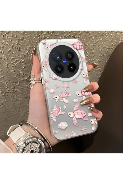 CHICASELUX غطاء سيليكون متوافق مع هاتف Vivo X300 Pro، بتصميم لطيف يضم رسومات ...