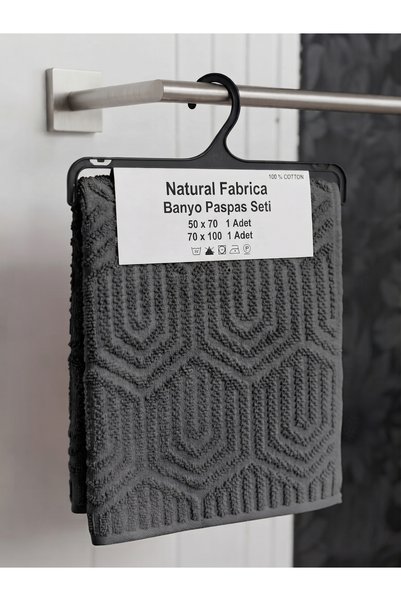 nf natural fabrica 100% Cotton Bath Mat Set, 2-Piece Set for a Bridal Trunk.